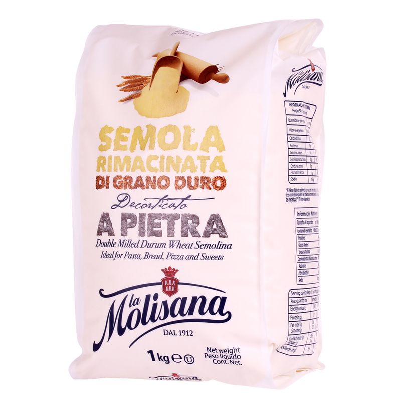 Semola Grano Duro La Molisana 1kg Rimacinata (8004690258316)