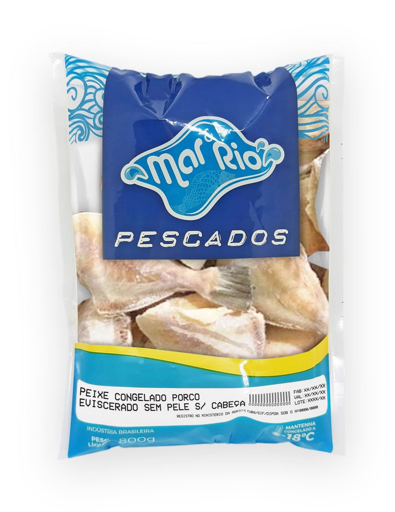 Porquinho eviscerado sem pele Mar Rio 400g (7908090301348)