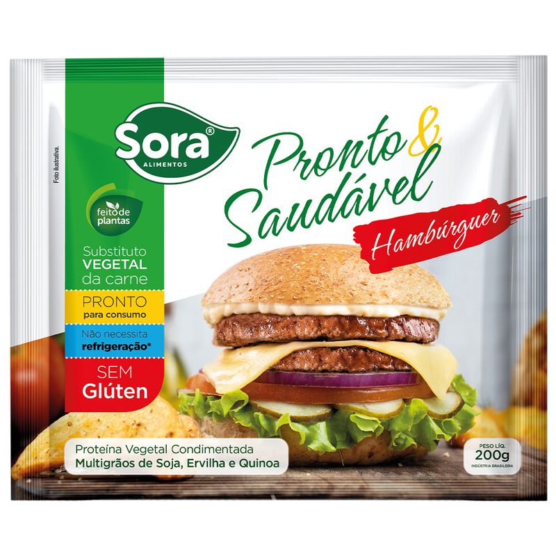 Hambúrguer Vegetal Sora 200g (7898614670596)