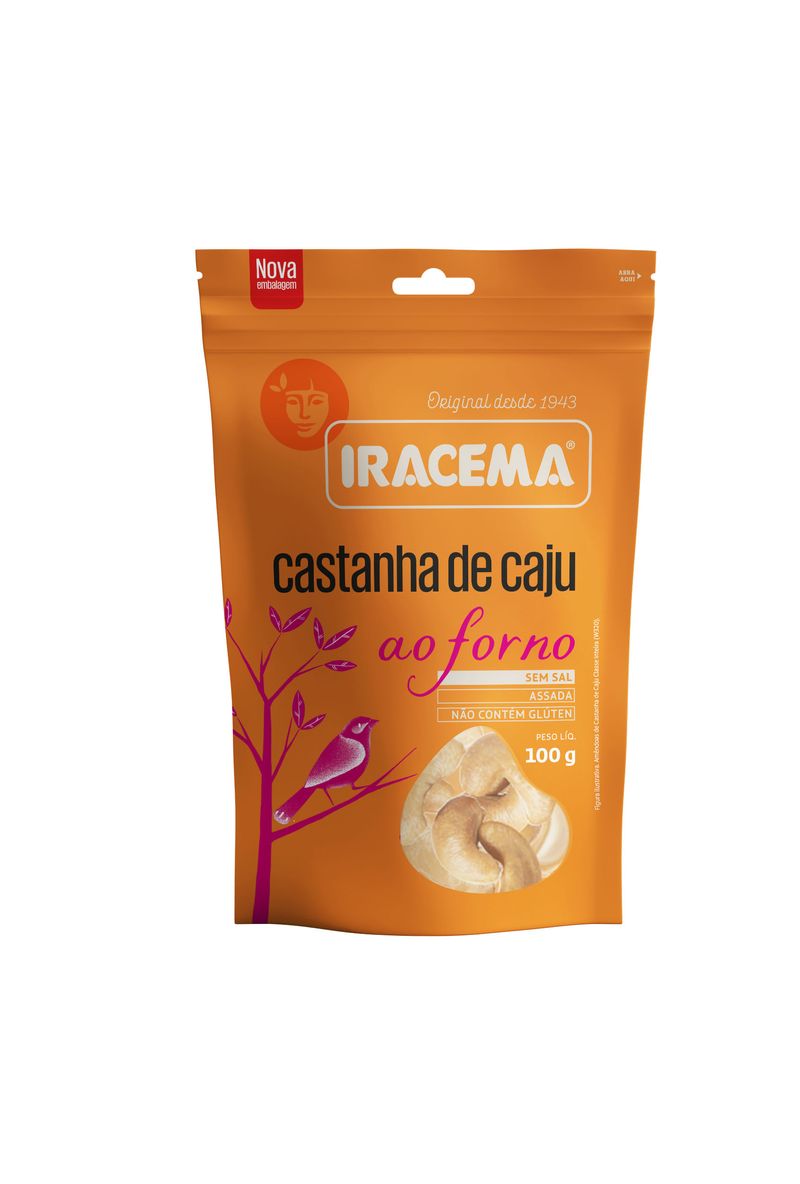 Castanha Caju Iracema 100g Pouch Ao Forno (7898132845315)