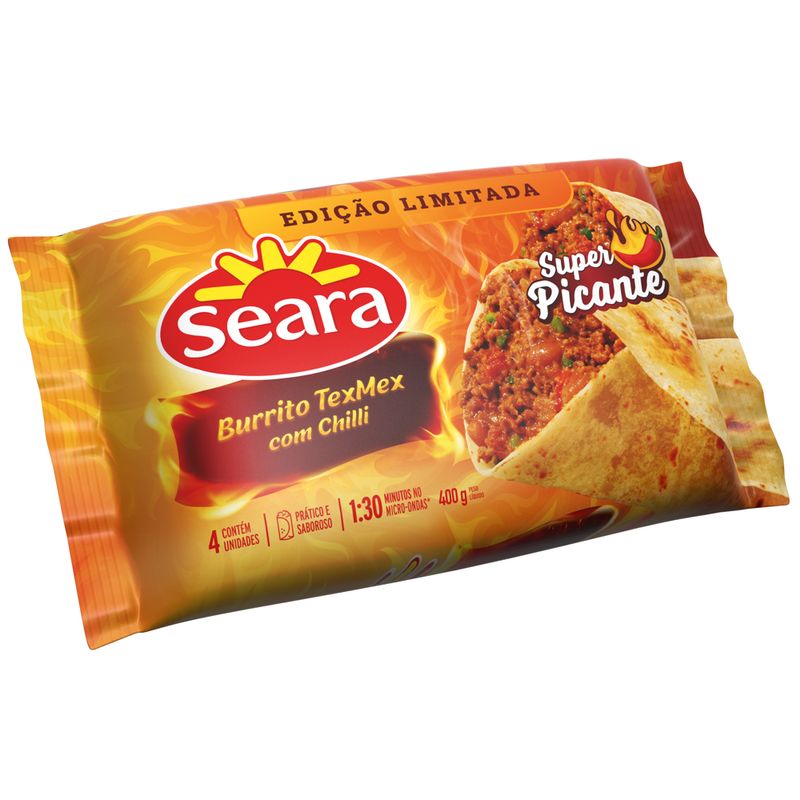 Burrito tex-mex com chilli Seara 400g (7894904262601)