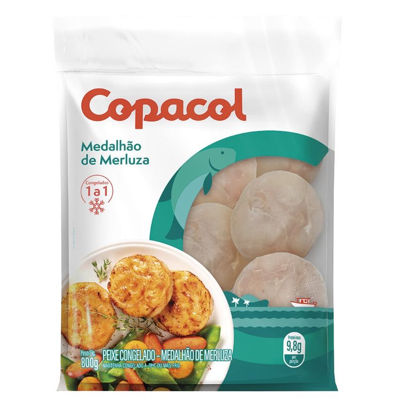 Peixe Merluza Copacol Medalhão 800g (7891527069624)
