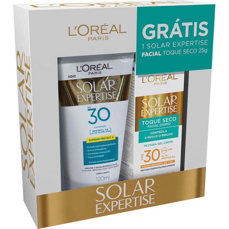 PROTETOR SOLAR LOREAL 120ML FPS30 GTS TOQUE SECO FPS 30 25G (7899706154499)