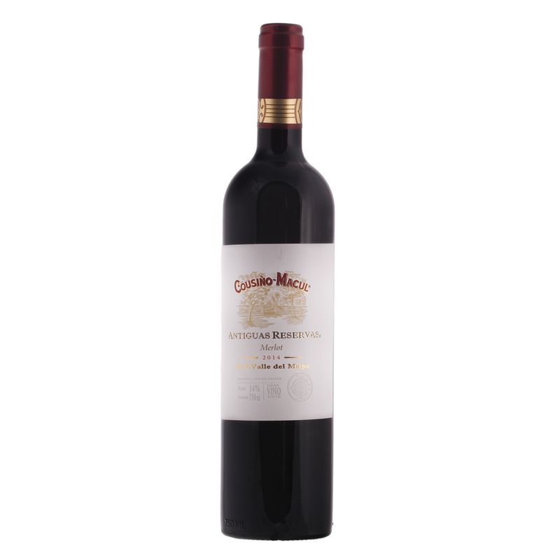 VINHO CHILENO COUSINO ANTIGUAS 750ML MERLOT (7804305002034)