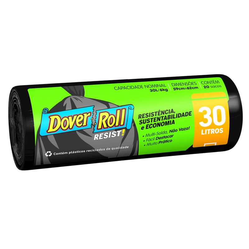 SACO-LIXO-DOVER-ROLL-RESIST-C-20-30L