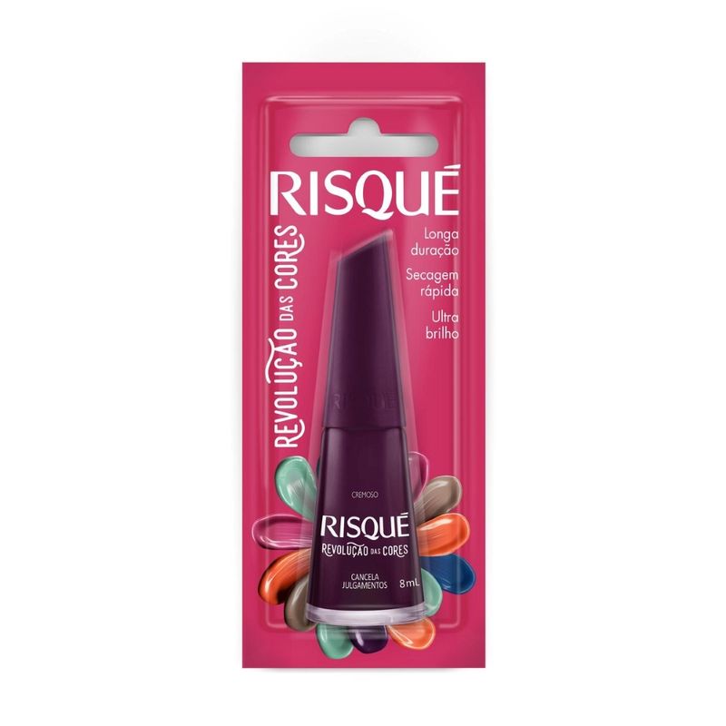 Esmalte Risqué Cremoso 8ml Revolucao Cores Canc Julgamentos (7891350037739)