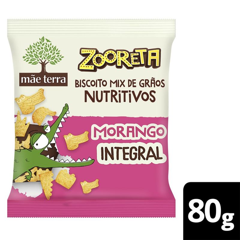 Biscoito Zooreta Integral Morango 80g (7891150081352)