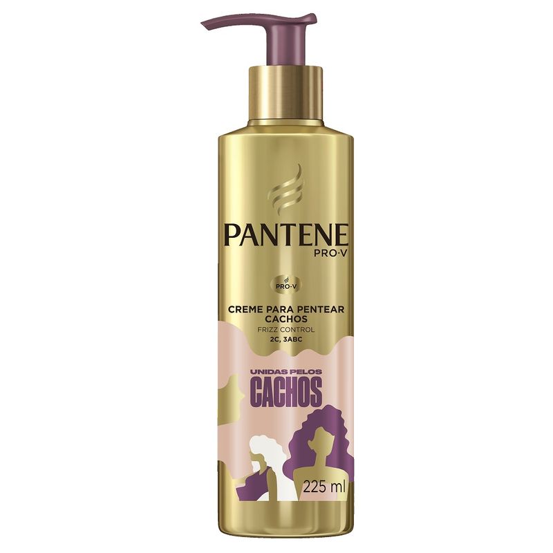 Creme Pentear Pantene 225ml Unidas Pelos Cachos (7500435142151)