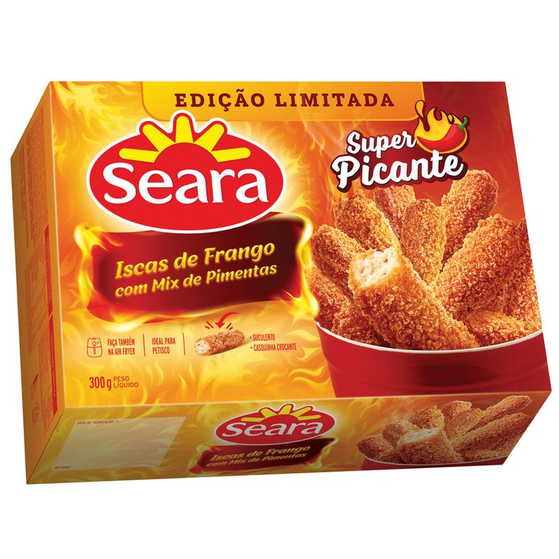 Iscas de frango com mix de pimentas Seara 300g (7894904262595)