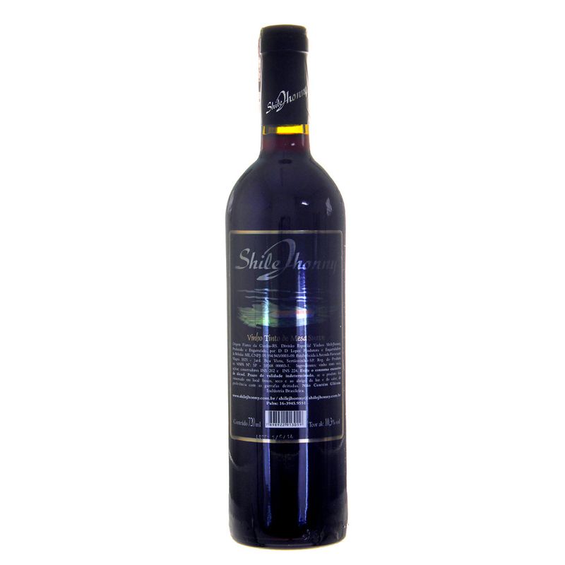 Vinho Brasileiro Shile Jhonny Suave Tinto 720ml (7898922913019)