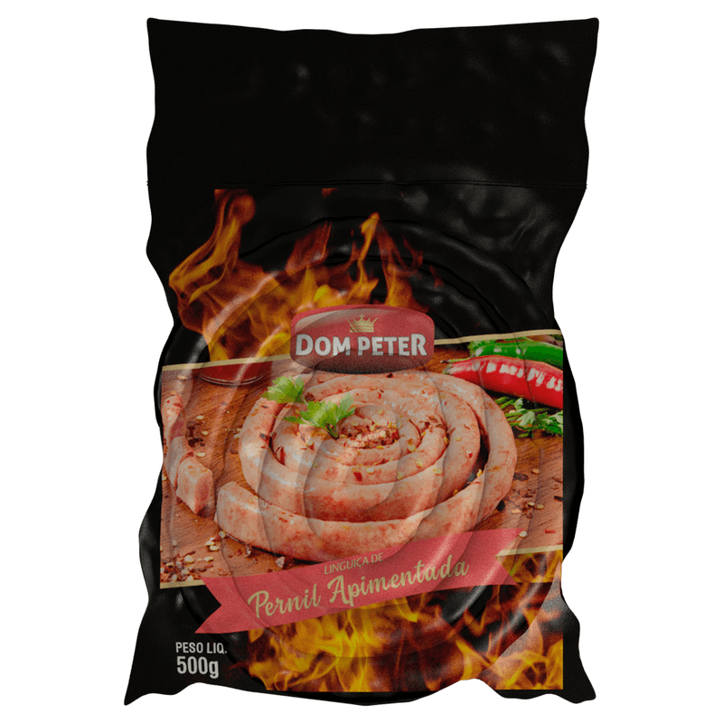 Linguiça Pernil Dom Peter Fina Apimentada 500g (7898571680478)