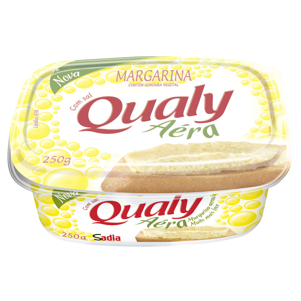 Margarina Qualy 250g Aerada Com Sal