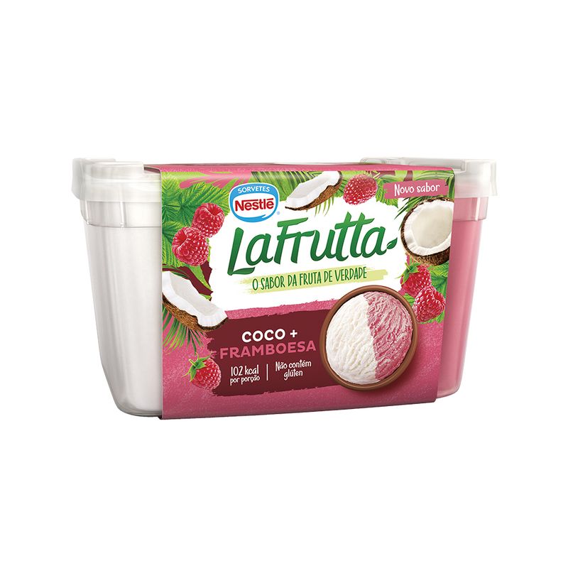 Sorvete La Fruta1l Coco Framboesa (7899975802107)