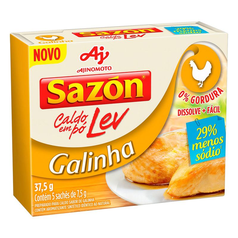 Caldo Po Sazon Lev 375g Galinha (7891132082179)
