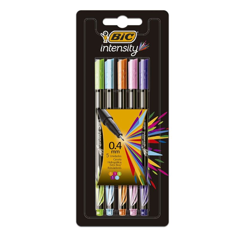 Caneta Bic Intensity Com 5 (7501843500168)