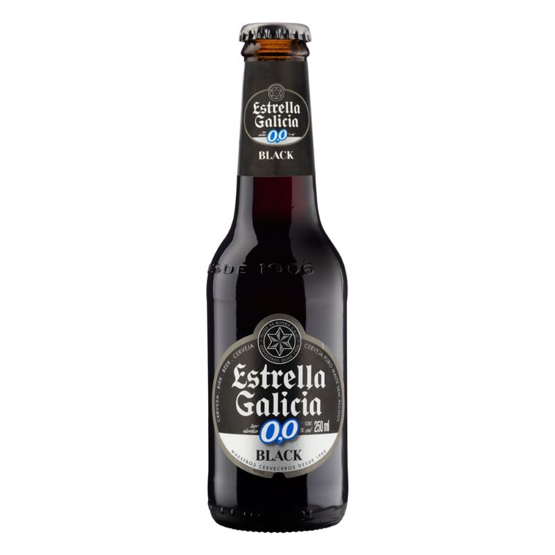 Cerveja Estrella Galícia Zero Black 250ml (8412598005732)