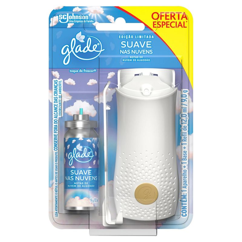 Odorizador Aerossol Glade 12ml Ap Ed Limit Suave Nas (7894650007471)
