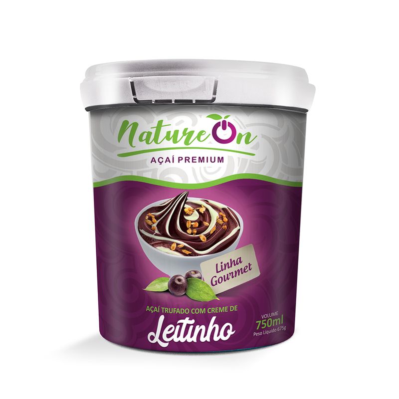 Açaí Nature On 750ml Trufado Com Creme Leitinho (7898964359110)