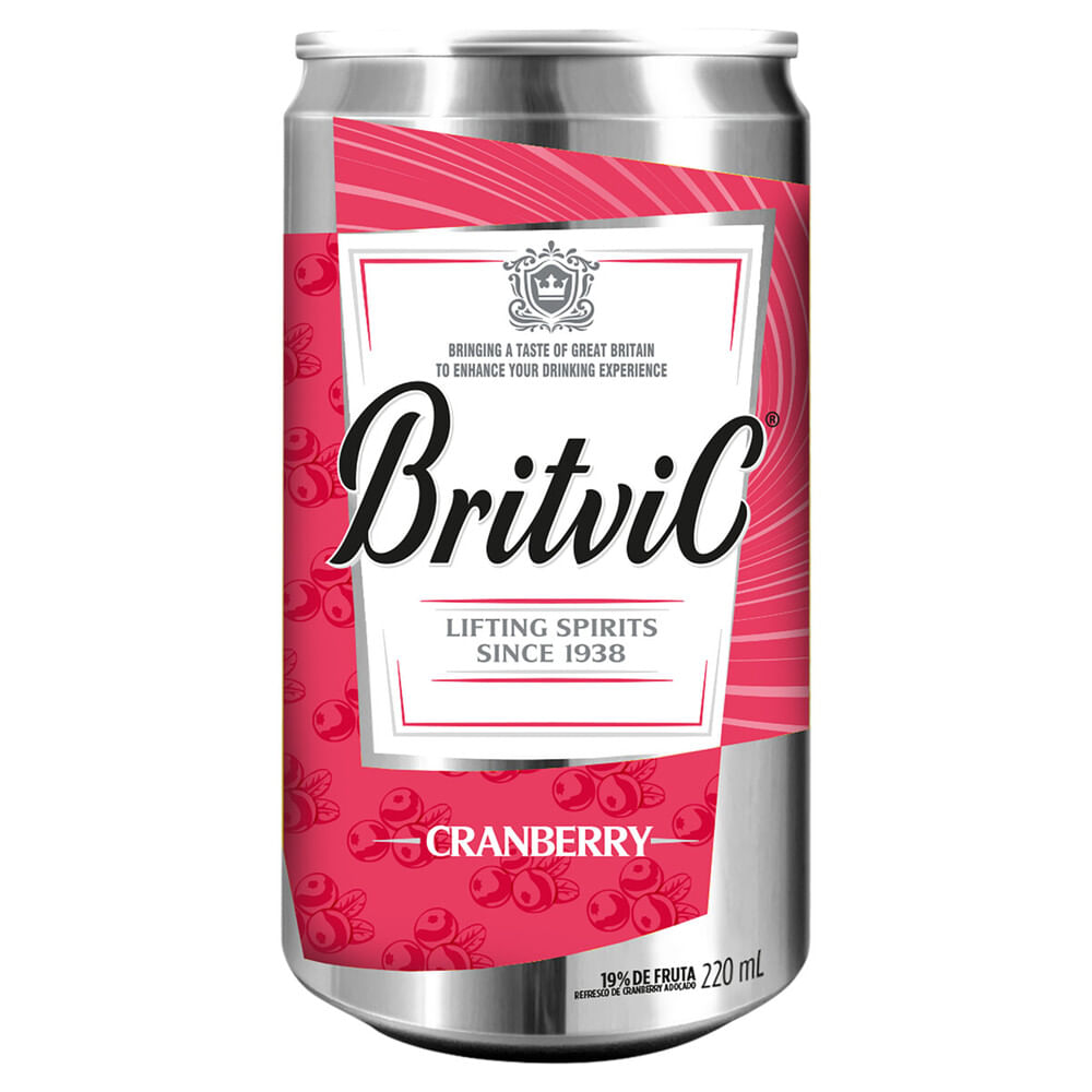 Bebida Com Suco Britvic Cranberry 220ml Lata - Supermercado Savegnago