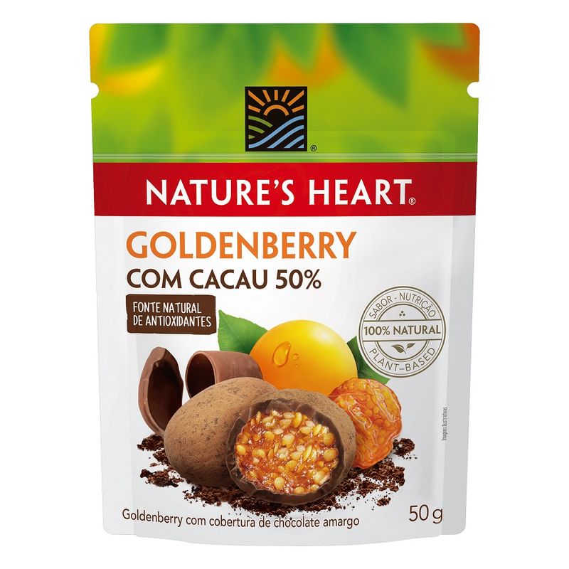 Goldenberry Nature S Heart 50g Com Cacau (7891008116328)