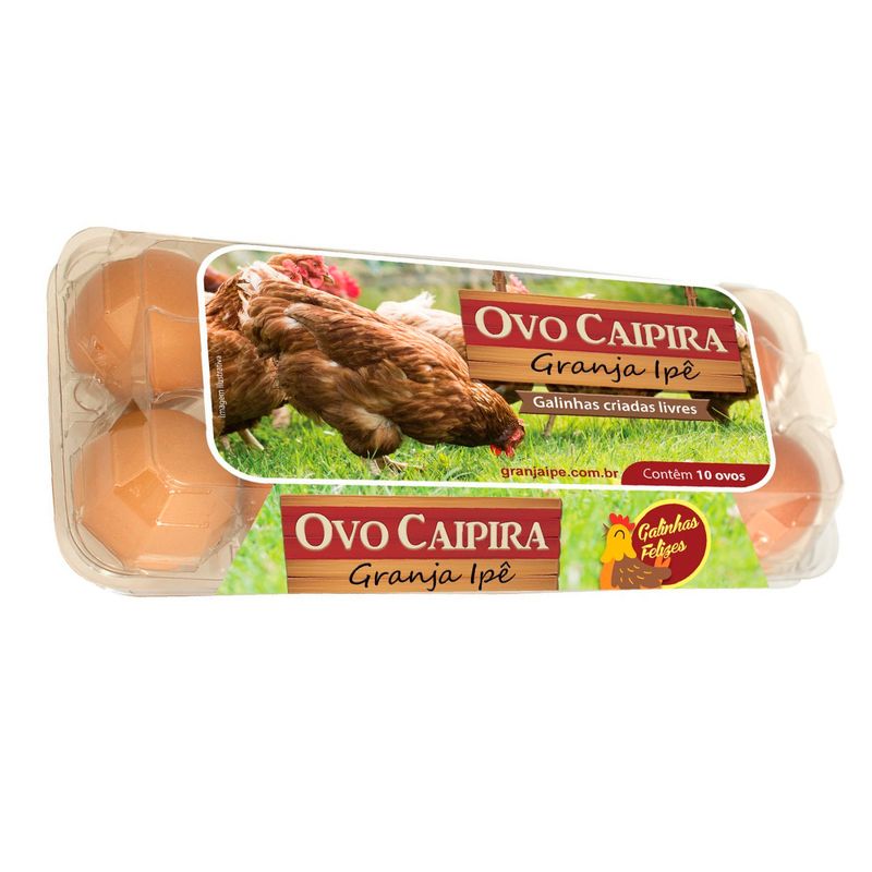 Ovo Caipira Granja Ipê Com 10 (606529460747)