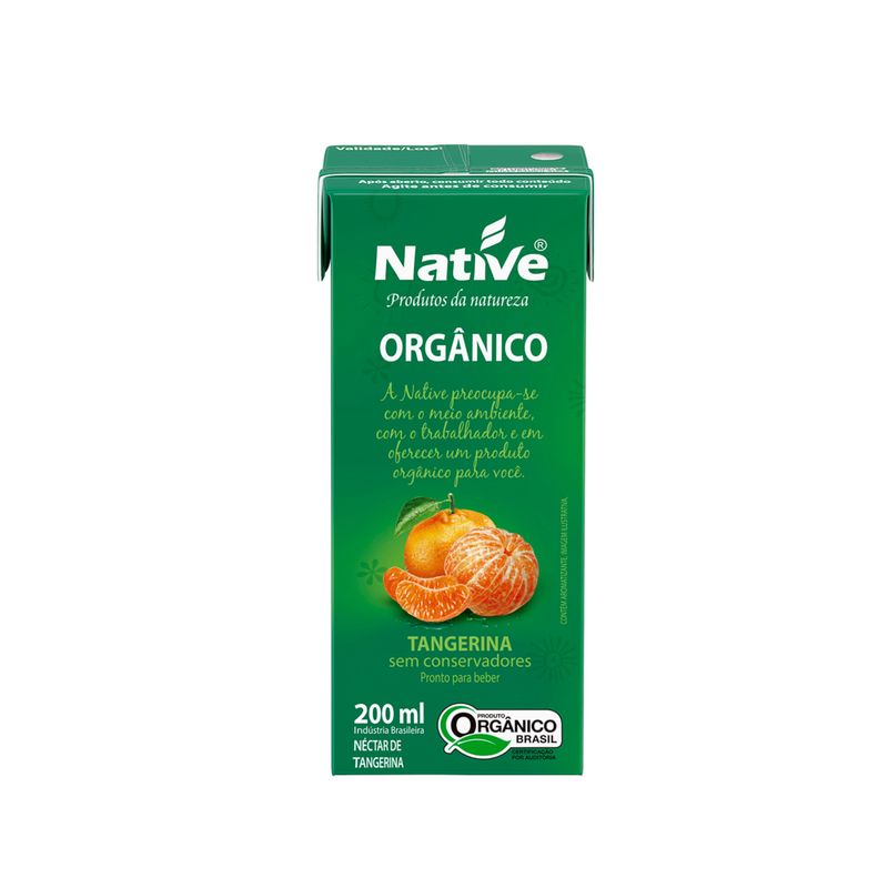 Suco Pron Native 200l Organ Tangerina (7898206502205)