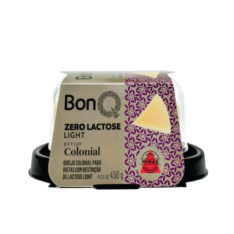 Queijo Colonial Zero Lactose BonQ 450g (7898958540906)