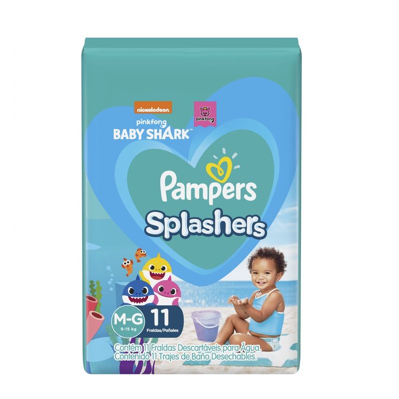 Fralda Pampers Splashers Pacote M G Com 11 (7500435157520)