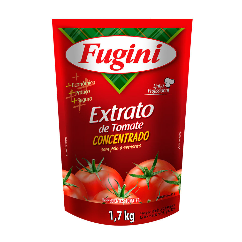 Extrato de Tomate Fugini 1,700kg