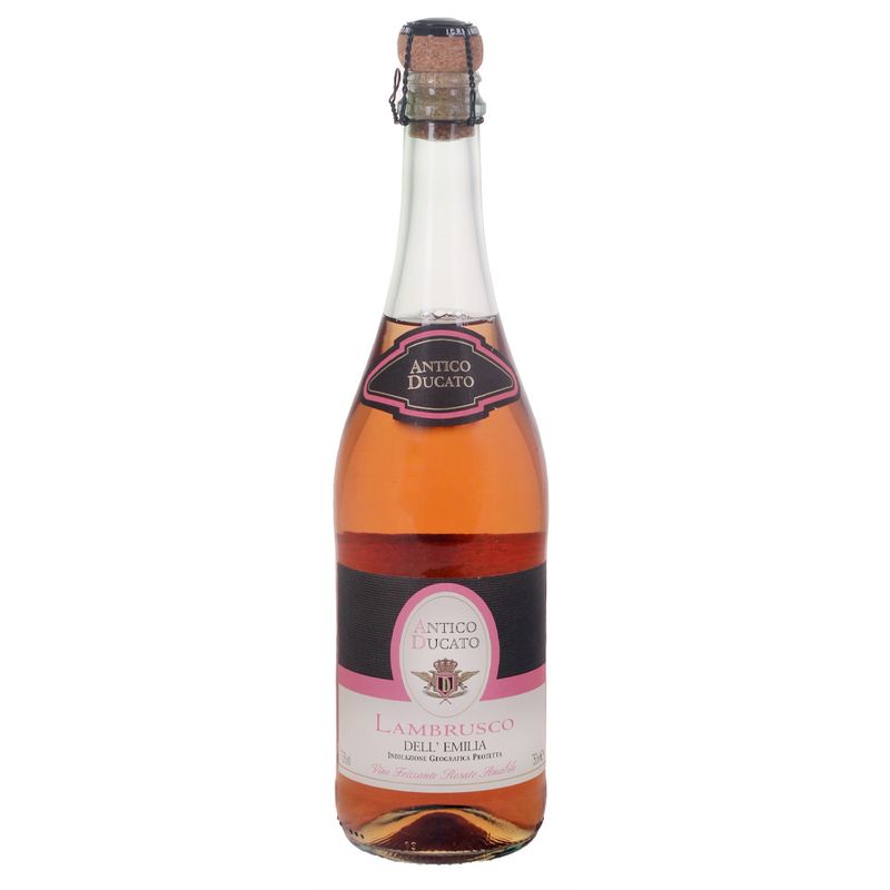 VINHO ITALIANO LAMBRUSCO DUCATO EMILIA 750ML SUAVE ROSE (8003325902037)