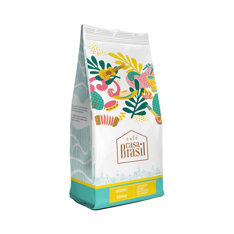 Cafe Casa Brasil 500g Gourmet Grãos (7898994897422)