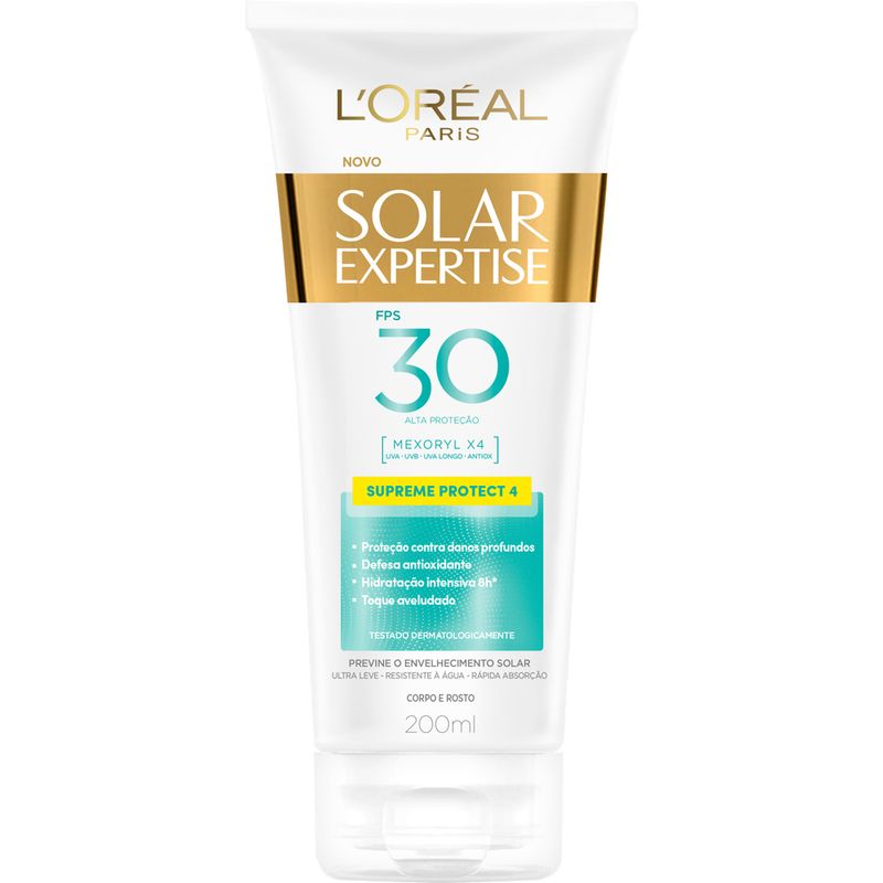 Protetor Solar Corporal L'Oréal Paris Solar Expertise Supreme Protect 4 FPS 30, 200ml (7899706135788)