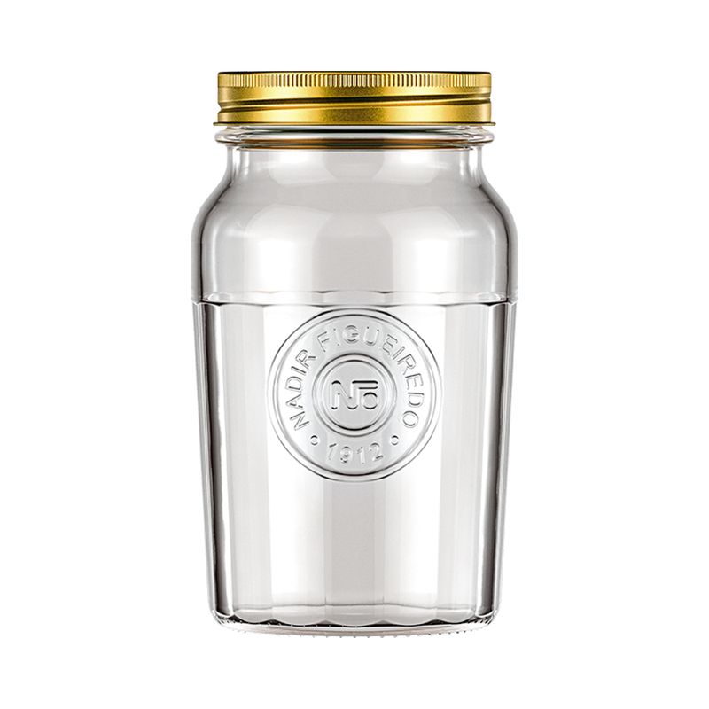 Pote Vidro Americano Nadir Vintage Com Tampa 1L (7891155072072)