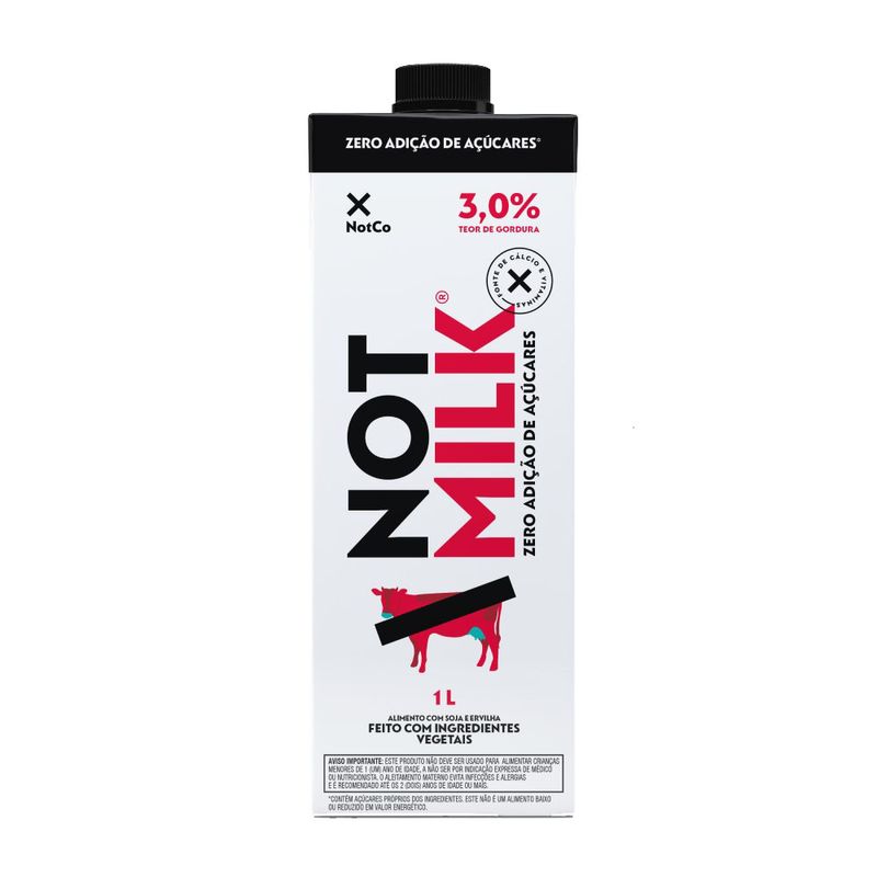 Bebida Not Milk Zero Açúcar 1l (7898686950442)