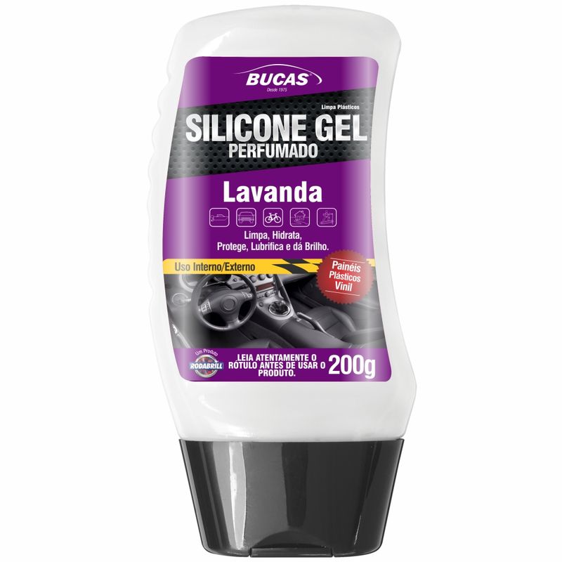 Silicone Auto Bucas Gel Lavanda 200g (7898275014418)