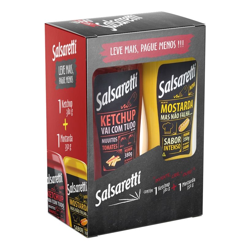 Ketchup E Mostarda Salsaretti 380g (7898930142951)