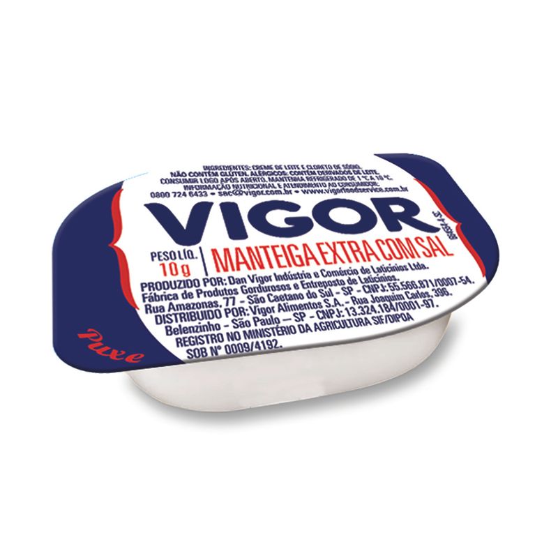 Manteiga Vigor Extra Blister Com Sal 10g (7891999818010)