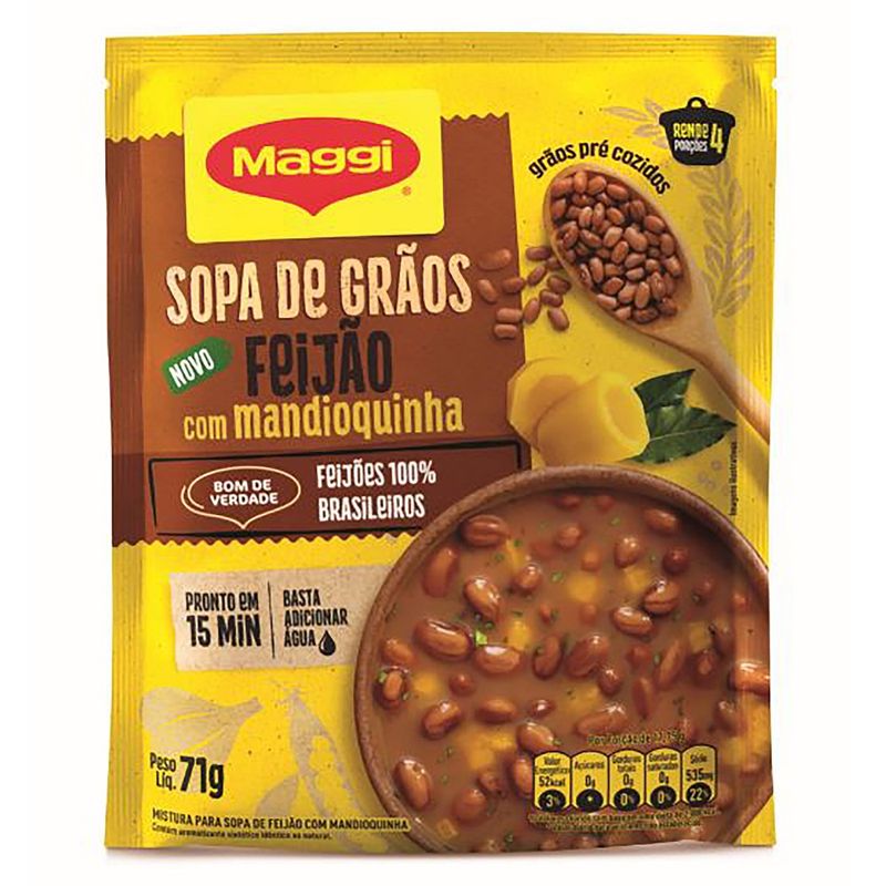 Sopa Instantânea Maggi Feijao e Mandioquinha 71g (7891000344972)