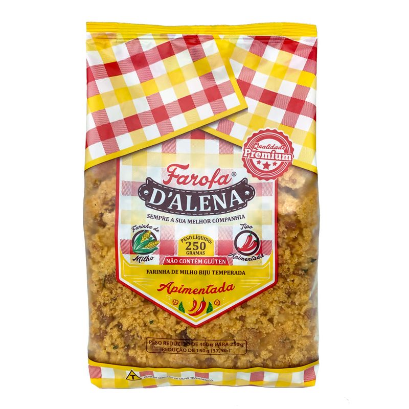 Farofa pronta de milho apimentada Dalena 250g (7898616880115)