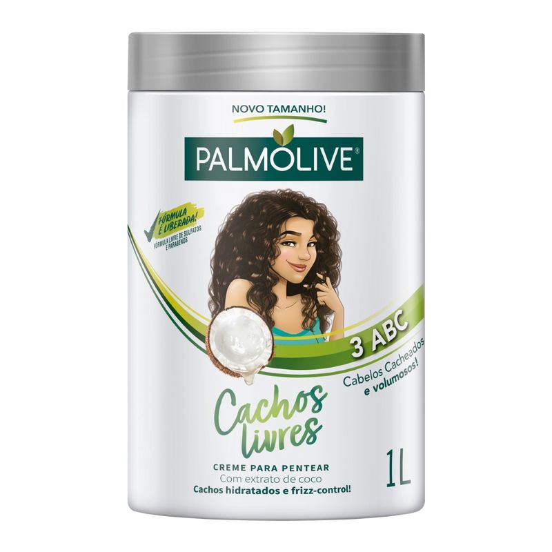 Creme Pentear Palmolive 1L Cachos Livres 1L (7509546659572)