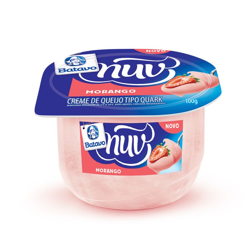 Creme Quark Nuv Batavo 100g Morango (7891097103094)