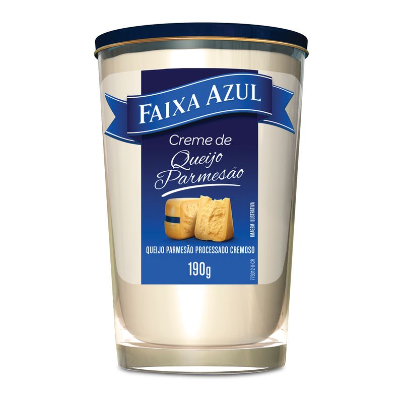 QUEIJO PARMESÃO PROCESSADO CREMOSO FAIXA AZUL 190G (7891999010216)