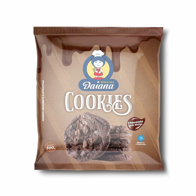 Cookie Chocolate Daiana Congelado 500g (7897434089021)