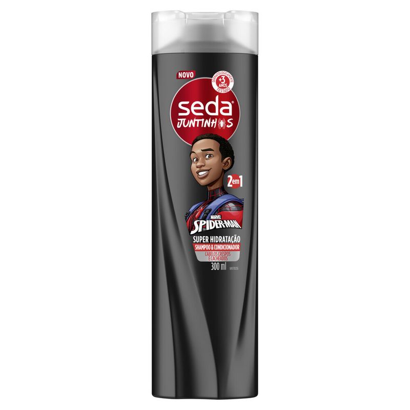 Shampoo Inf Seda Juntinhos 2 em 1 Homem Aranha Hidrat 300ml (7891150088641)