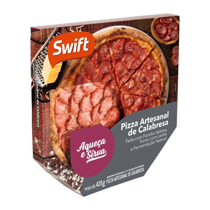 Pizza Artesanal Calabresa Swift 420g (7899567237560)