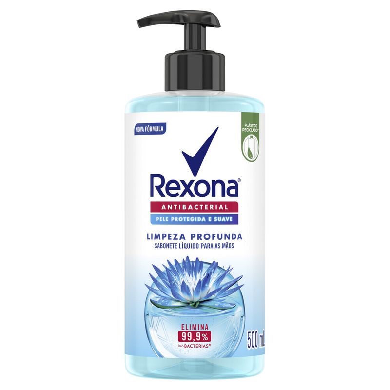 Sabonete Líquido Antibacterial Mãos Rexona 500ml Limp Prof (7891150084186)