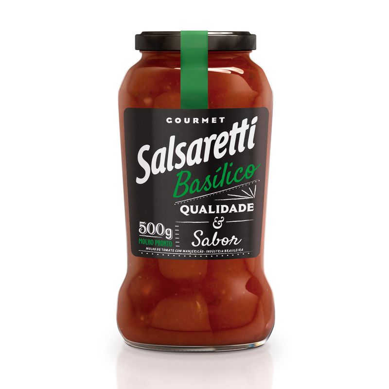 Molho De Tomate Salsaretti Vd Basilico 500G (7891300900410)