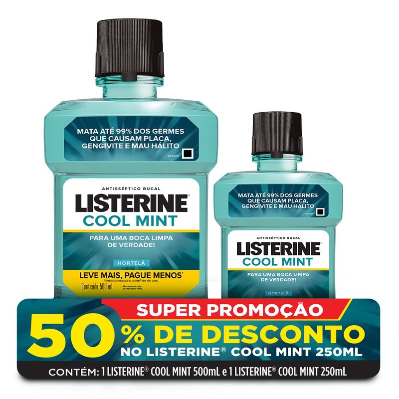 Antisséptico Bucal Listerine Desc Cool Mint (7891010254131)