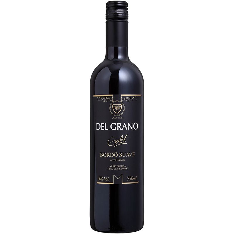 Vinho Brasileiro Del Grano Bordô Suave Gold (7897015209992)