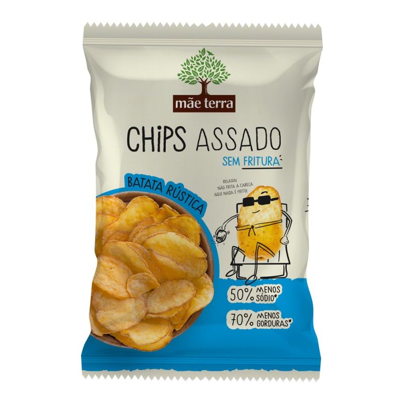 Snack Mãe Terra Chips 70g Batata Rústica (7891150084407)